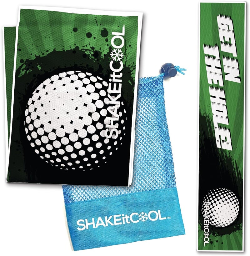 SHAKEitCOOL Original Cooling Towel – Be Cool in Style - Heat Relief, Soft, Lightweight, Sun Protection, Easy Clean - Perfect for Biking, Running, Yoga, Gym, Gardening - Golf - Image 1